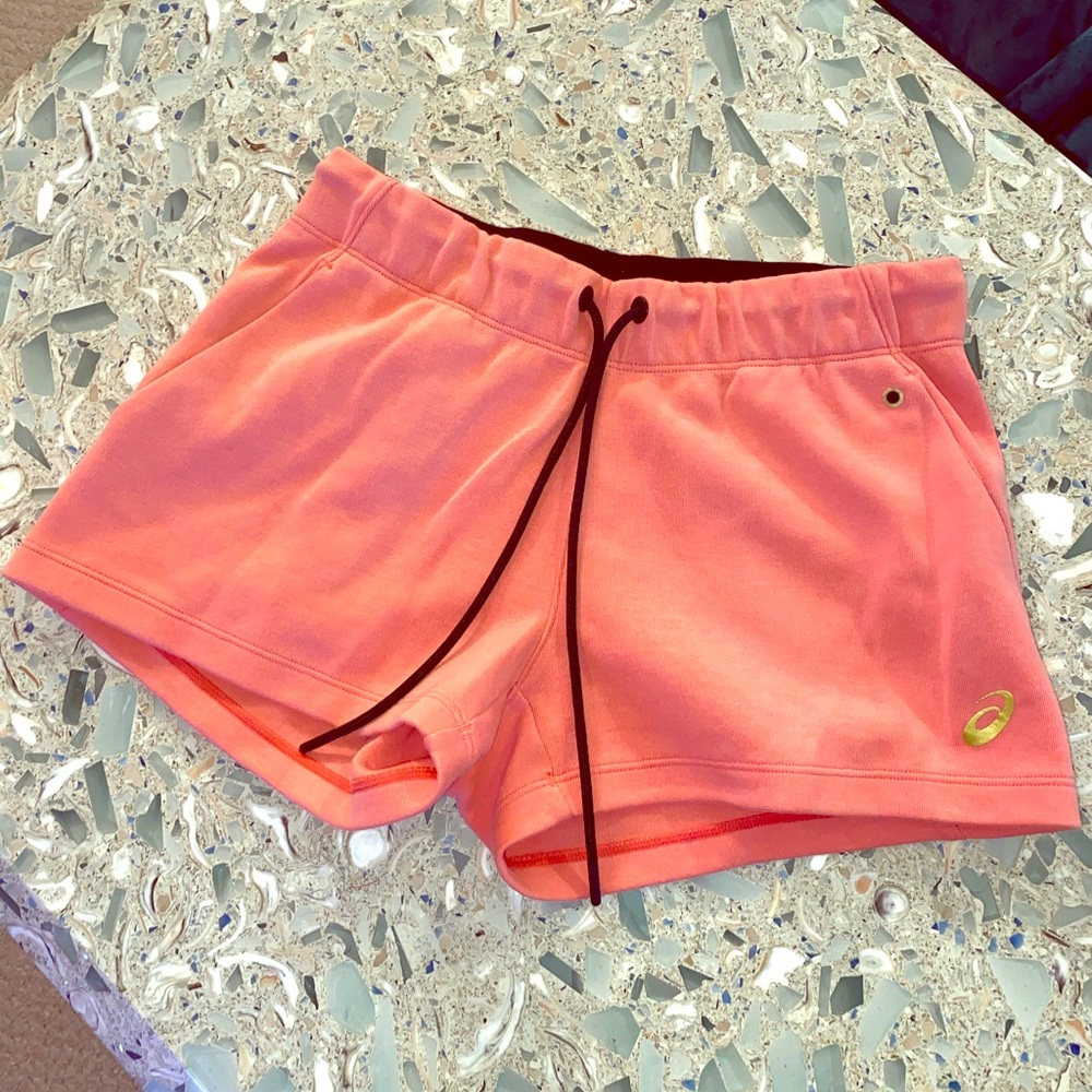 Asics size small running shorts